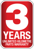 3 Year Warranty